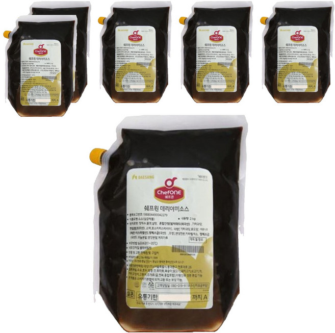 쉐프원 데리야끼 소스, 2kg, 6개