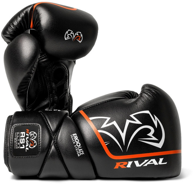 RIVAL RS1 2.0 Ultra 對打拳擊手套 雙手套組, 黑色
