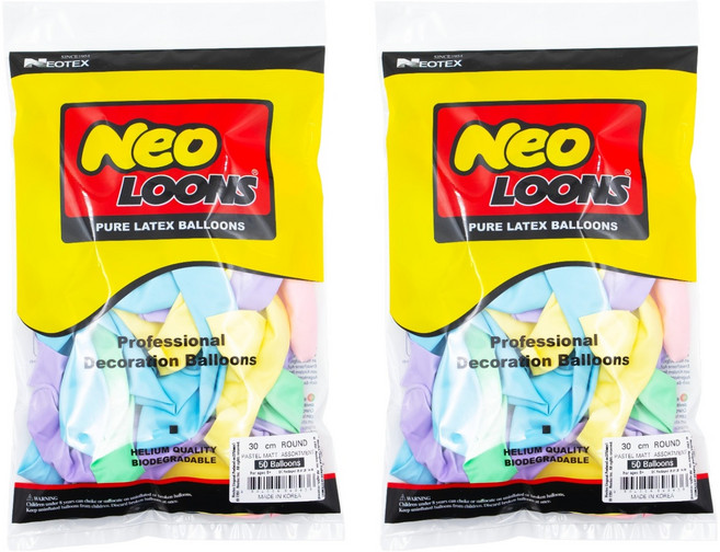 네오룬스 파스텔 매트 어소트먼트 50개입, 파스텔 매트 혼합, 2세트