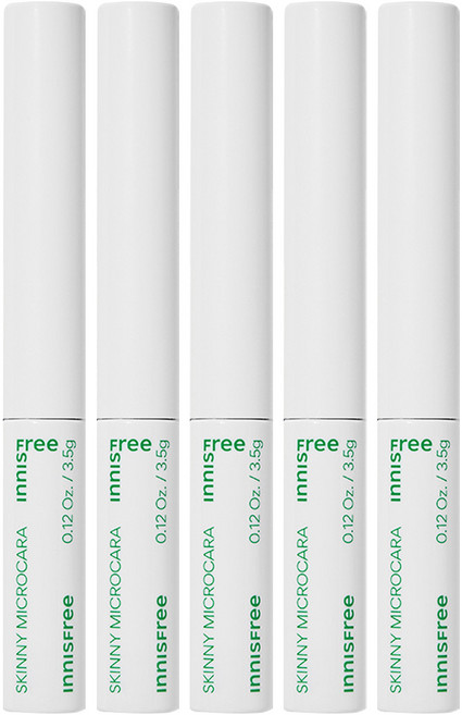 이니스프리 스키니 꼼꼼 마스카라 3.5g, 블랙, 5개