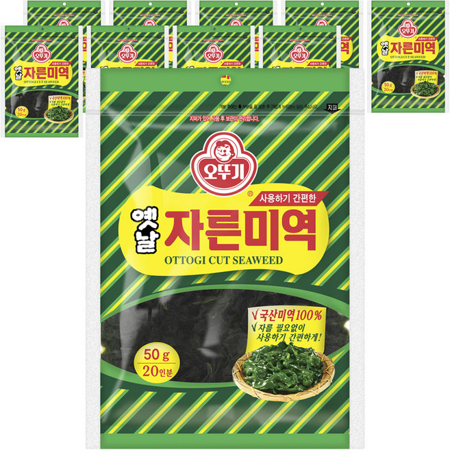 오뚜기 옛날 자른 미역, 50g, 10개
