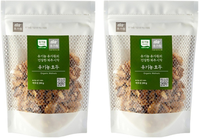 유가원 유기농 호두, 200g, 2개