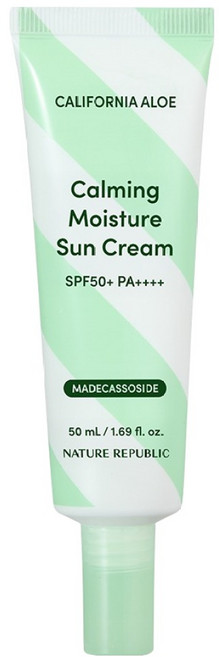 NATURE REPUBLIC 加州蘆薈鎮靜保濕防曬霜 SPF50+ PA++++, 1個, 50ml
