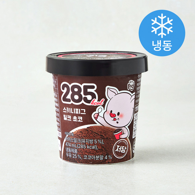 스키니피그 밀크초코 컵 아이스밀크 (냉동), 1개, 1개입, 474ml
