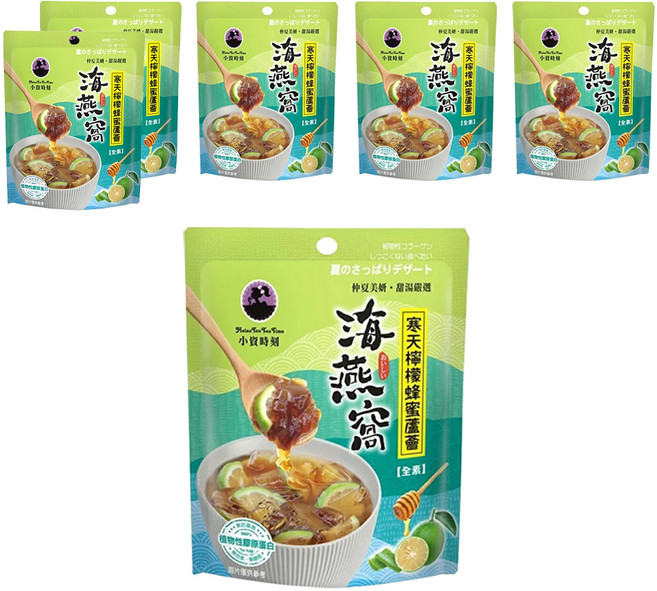 小資時刻 寒天檸檬蜂蜜蘆薈海燕窩, 150g, 6包
