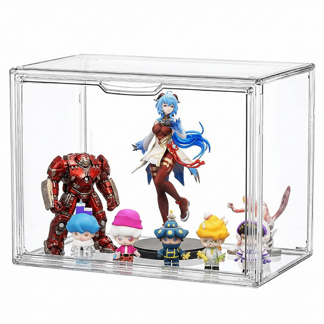 모더너리 다용도 보관 피큐어 장식장 투명 박스형 쇼케이스, 1개