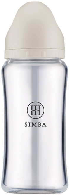 Simba 小獅王辛巴 蘊蜜質金玻璃寬口防脹氣奶瓶 新生專用, 杏茶, 1個, 270ml