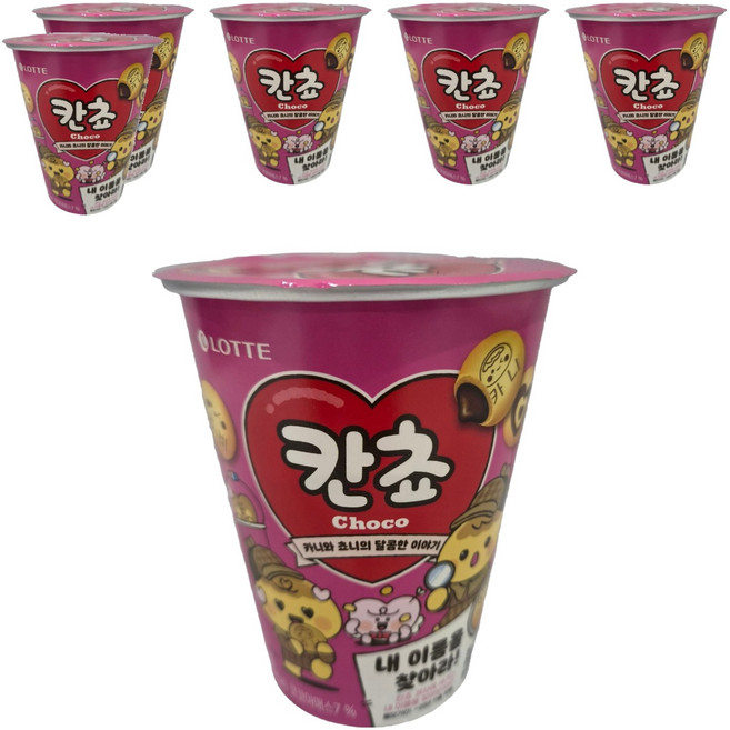 롯데웰푸드 칸쵸 초코 컵, 88g, 6개