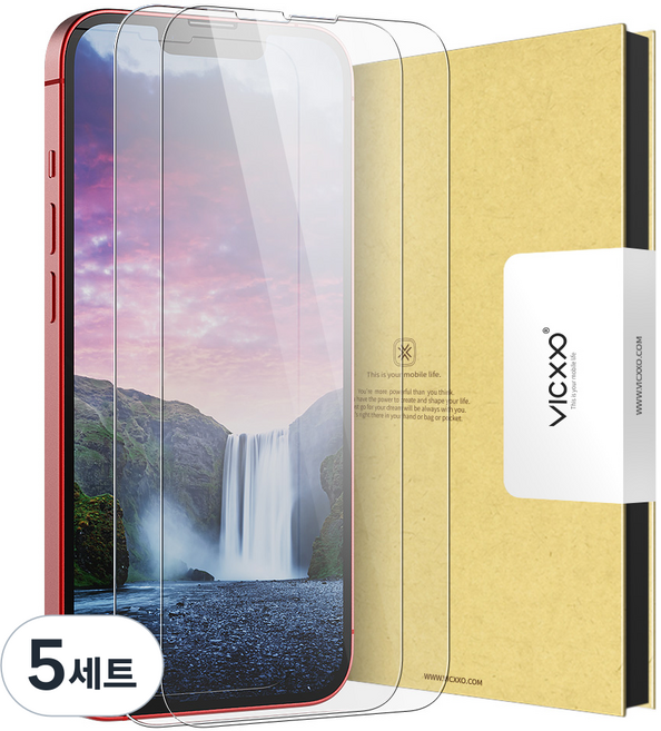 빅쏘 2.5C 아이폰 강화유리 휴대폰 액정보호필름 2매, 5세트