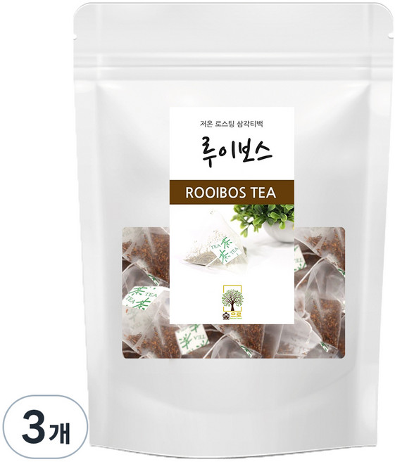 숲으로허브 루이보스 삼각티백, 1g, 100개입, 3개