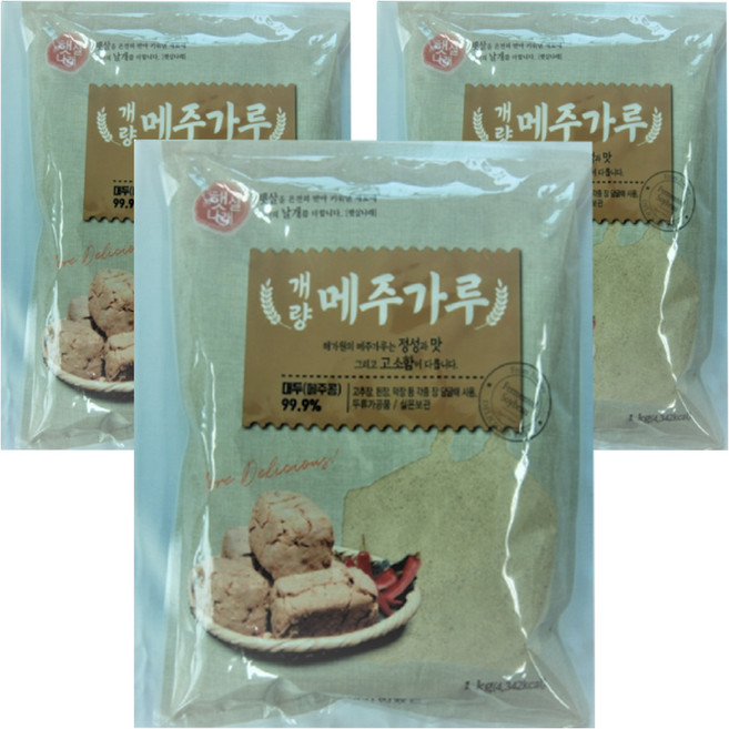 햇살나래 개량메주가루, 1kg, 3개