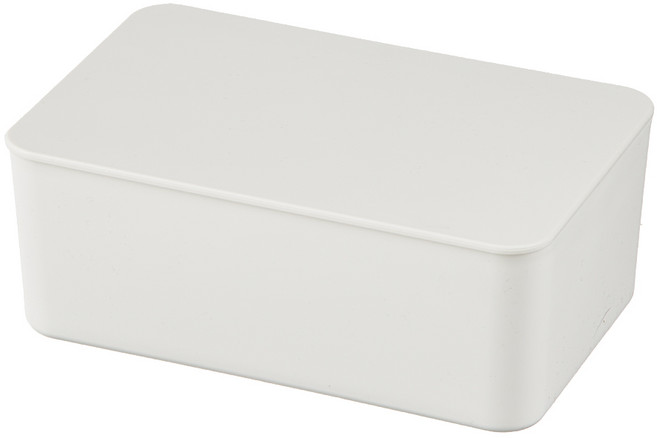 무인양품 입구가 넓어 꺼내기 편리한 물티슈 케이스19 x 12 x 7 cm 4550512993797, 화이트 그레이, 1개