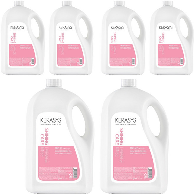 케라시스 샤이닝케어 데미지 린스, 4L, 6개