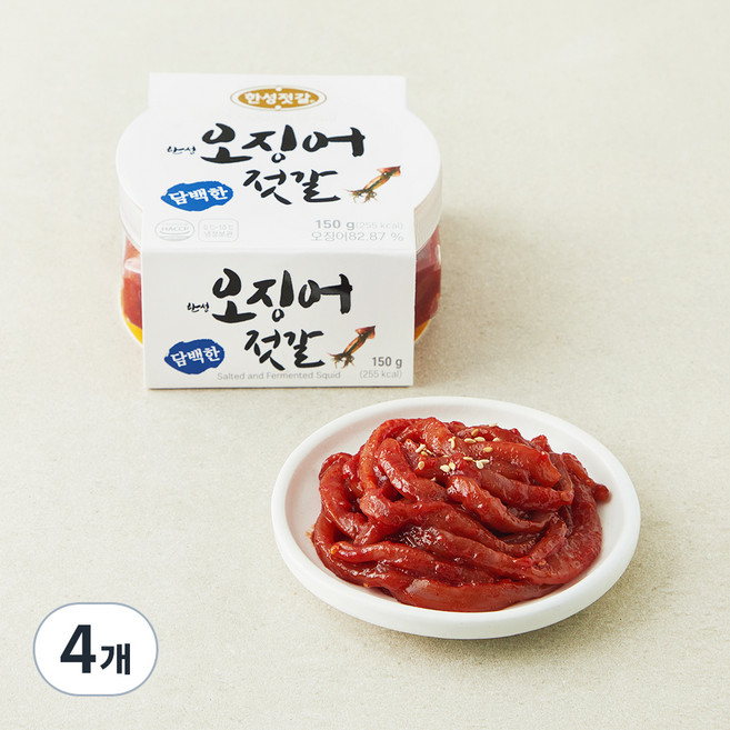 한성기업 오징어 젓갈, 150g, 4개
