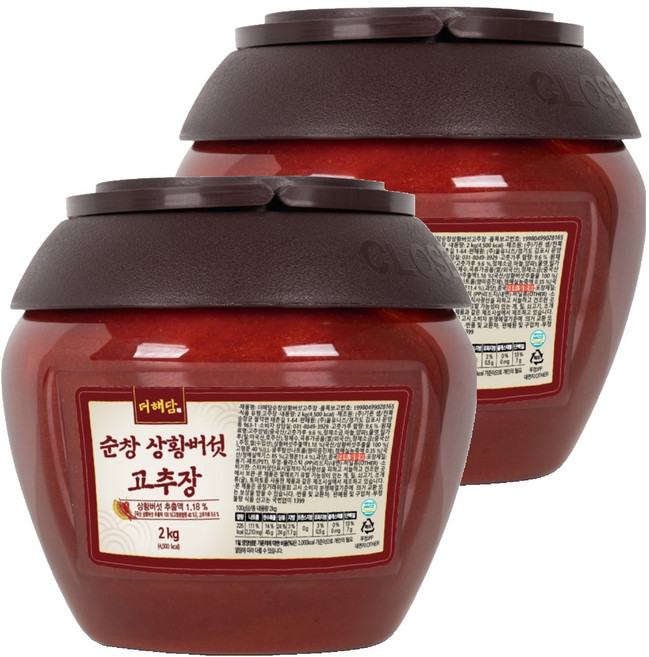 더해담 순창 상황버섯 고추장, 2kg, 2개