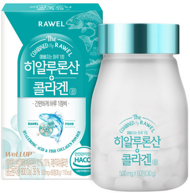 로엘 히알루론산 콜라겐정, 60정, 1개