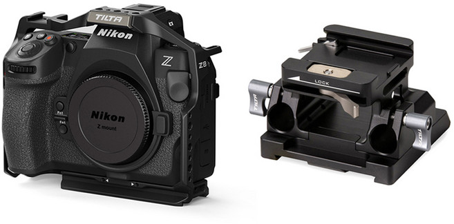 틸타 니콘 Z8 케이지 + 베이스 플레이트 15mm 세트 블랙, 1세트, TA-T55-FCC-B(케이지), TA-BSP2-15-B(플레이트)