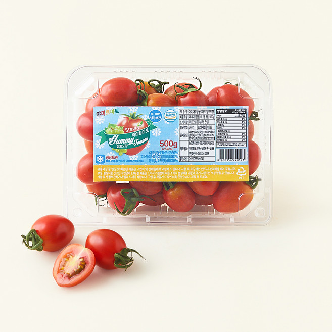 우듬지팜 야미 스테비아 대추방울토마토 청포도향, 1개, 500g