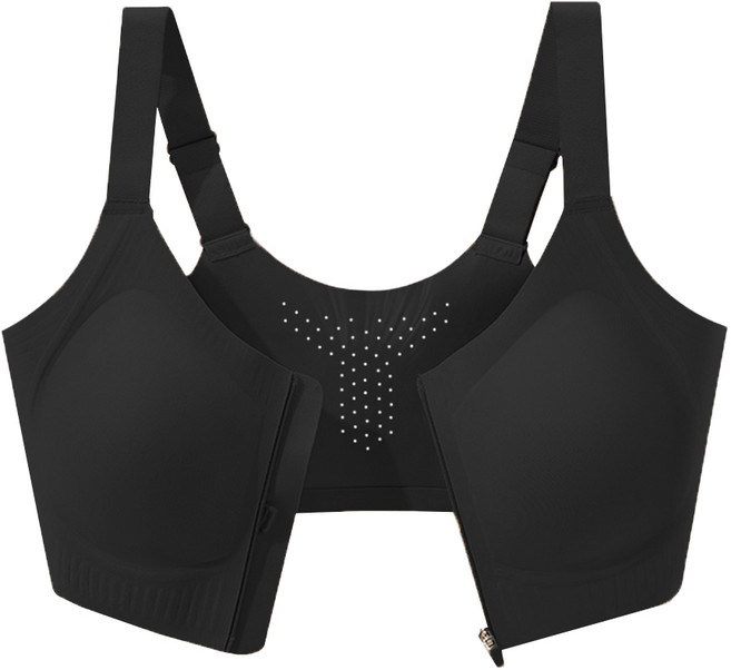 arua 파운데이션 앞지퍼 처짐방지 스포츠브라