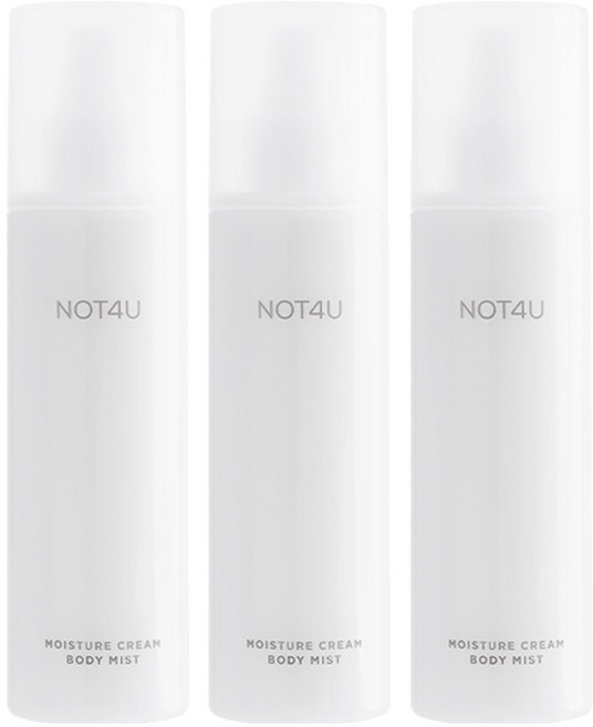 낫포유 모이스처 크림 바디 미스트, 200ml, 3개