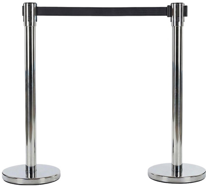 조립 일반형 스텐 벨트 차단봉 실버바디 + 다크그레이벨트 세트, 실버 + 다크그레이, 2세트