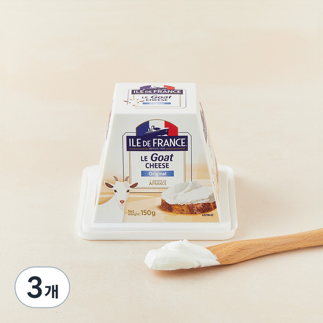 일드프랑스 고트 치즈, 150g, 1개입, 3개