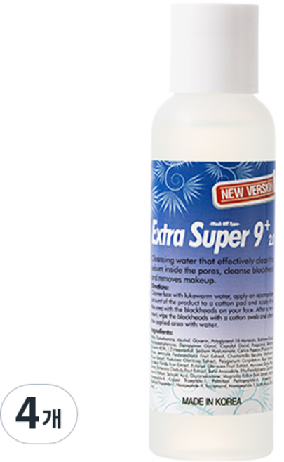 메디필 엑스트라 슈퍼 9 플러스 피지연화제 2.0, 100ml, 4개