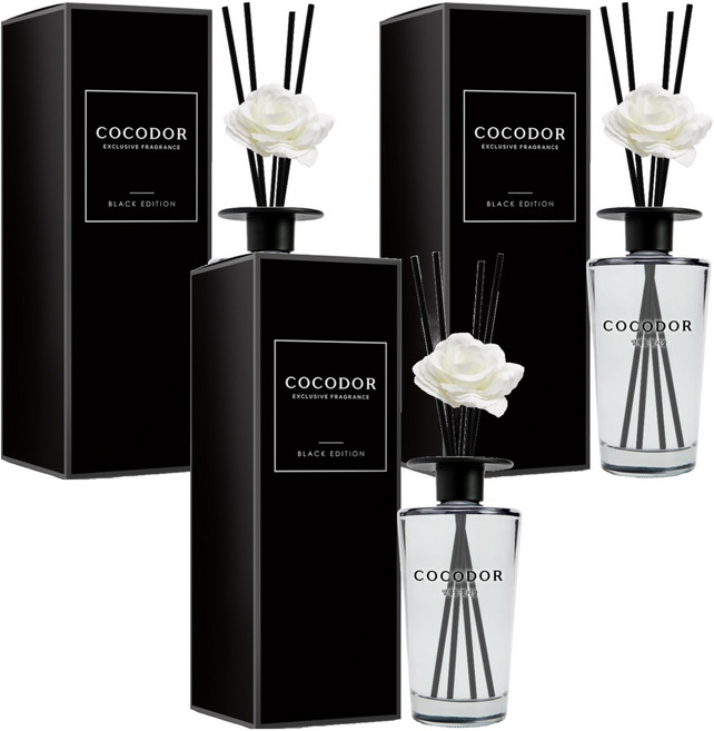 코코도르 블랙에디션 디퓨저, 양재동꽃시장, 500ml, 3개