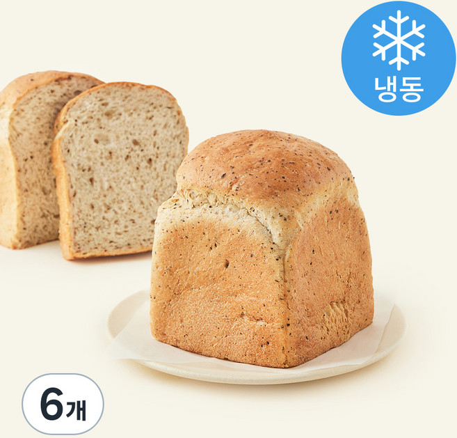 브로드카세 쌀 발효종 얼그레이 식빵, 220g, 6개