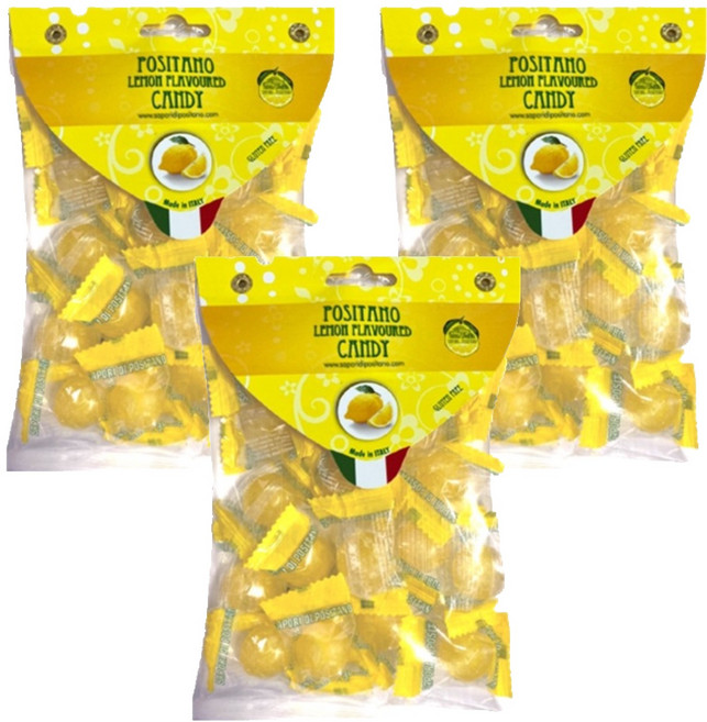사포리디포지타노 레몬맛 캔디, 125g, 3개