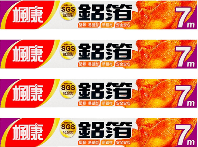 楓康 家用鋁箔紙, 7m, 4盒