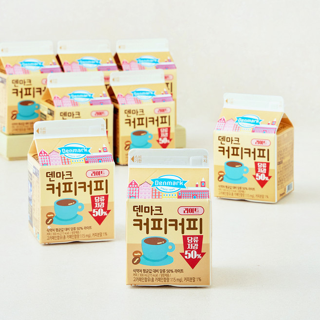 덴마크 커피커피 우유, 300ml, 8개