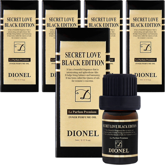 DIONEL Secret Love 黑色版 私密處香水, 5ml, 5個