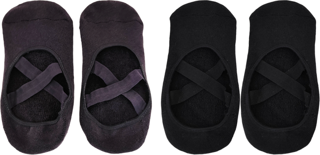 NICOFUN 愛定做 加厚毛巾底芭蕾舞鞋防滑瑜珈短襪 女襪 FYK24YOGA07 70g 2雙