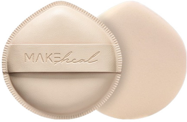 메이크힐 구름 팡팡 퍼프 + 케이스 세트, 베이지, 1개