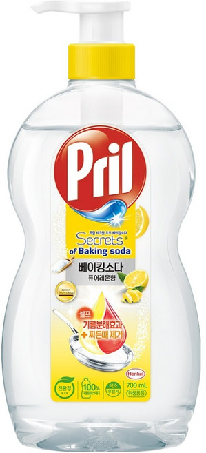 프릴 시크릿오브 베이킹소다 퓨어레몬향 주방세제, 700ml, 1개