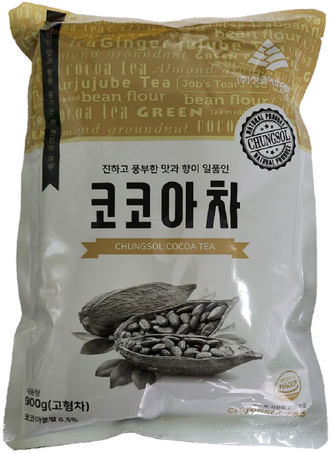 청솔식품 코코아 차 분말, 900g, 1개