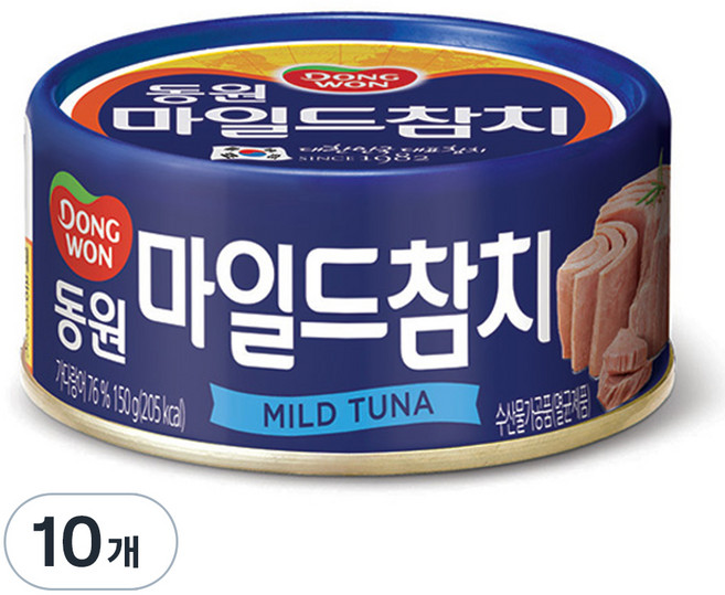 동원 마일드 참치, 150g, 10개
