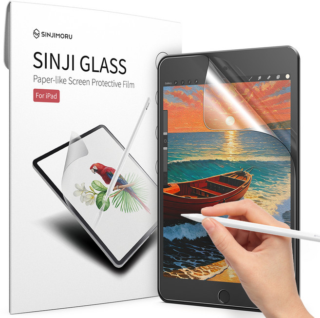 신지모루 종이질감 태블릿 액정보호필름, 1개