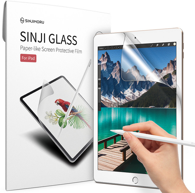 신지모루 종이질감 태블릿 액정보호필름, 1개