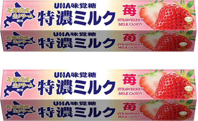 UHA 味覺糖 特濃牛奶條糖 北海道鮮奶油 香醇濃郁, 37g, 2條