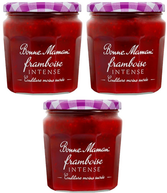본마망 인텐스 라즈베리잼, 335g, 3개