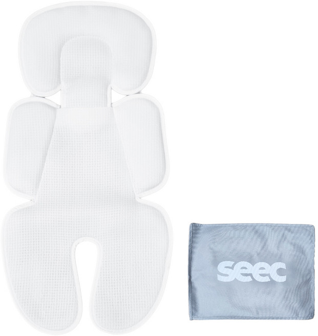 시크 프리미엄 유모차 라이너 이너시트 쿨시트, 화이트, 1개