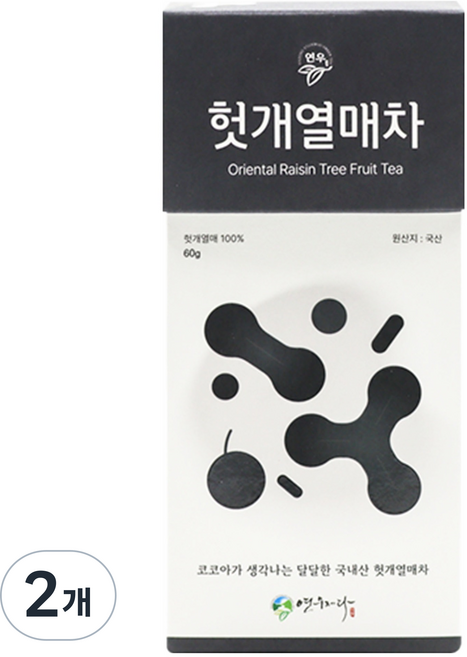 YOUNOO TEA 枳椇子茶, 60g, 2個, 1入