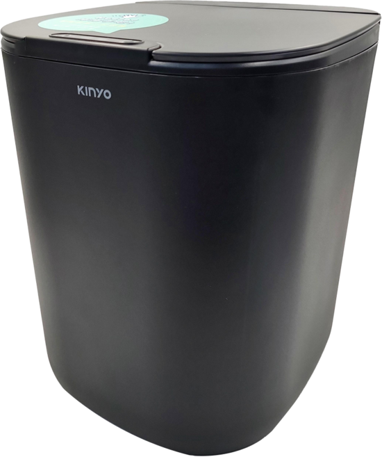 Kinyo 智慧感應垃圾桶 EGC-1245 16L, 黑色