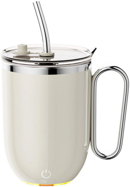 TAILI 太力 光漾磁力電動攪拌杯 白色 420ml, E-015