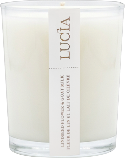 Pure Living LUCIA 蠟燭 20hr, 山羊奶亞麻籽, 60g, 1件