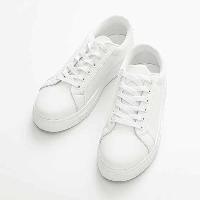 캐럿 남성용 베이직 레더 스니커즈