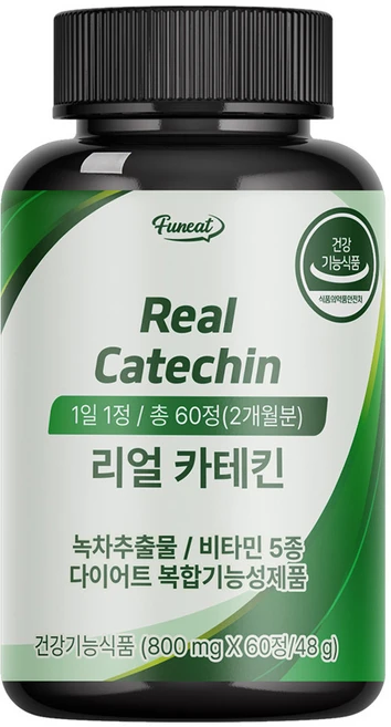퍼니트 리얼 카테킨, 60정, 1개 - 쿠팡