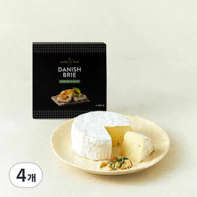 데니쉬 브리 치즈, 125g, 1개입, 4개